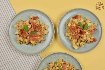 Parelgerst risotto met koolraap